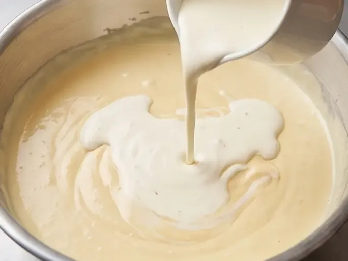 生クリームを加える